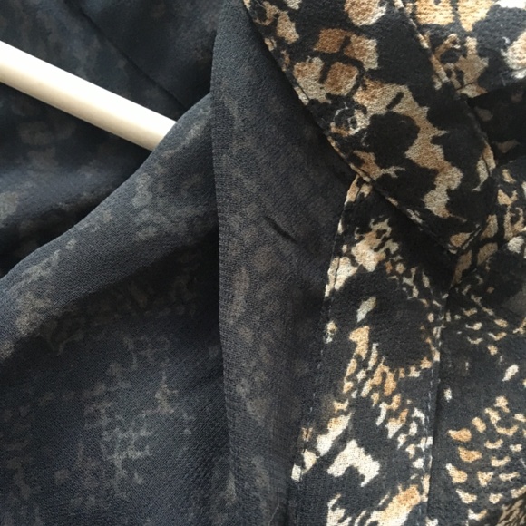 NWOT Moda International Brown/Black Animal Print Lined Dress - Picture 11 of 12